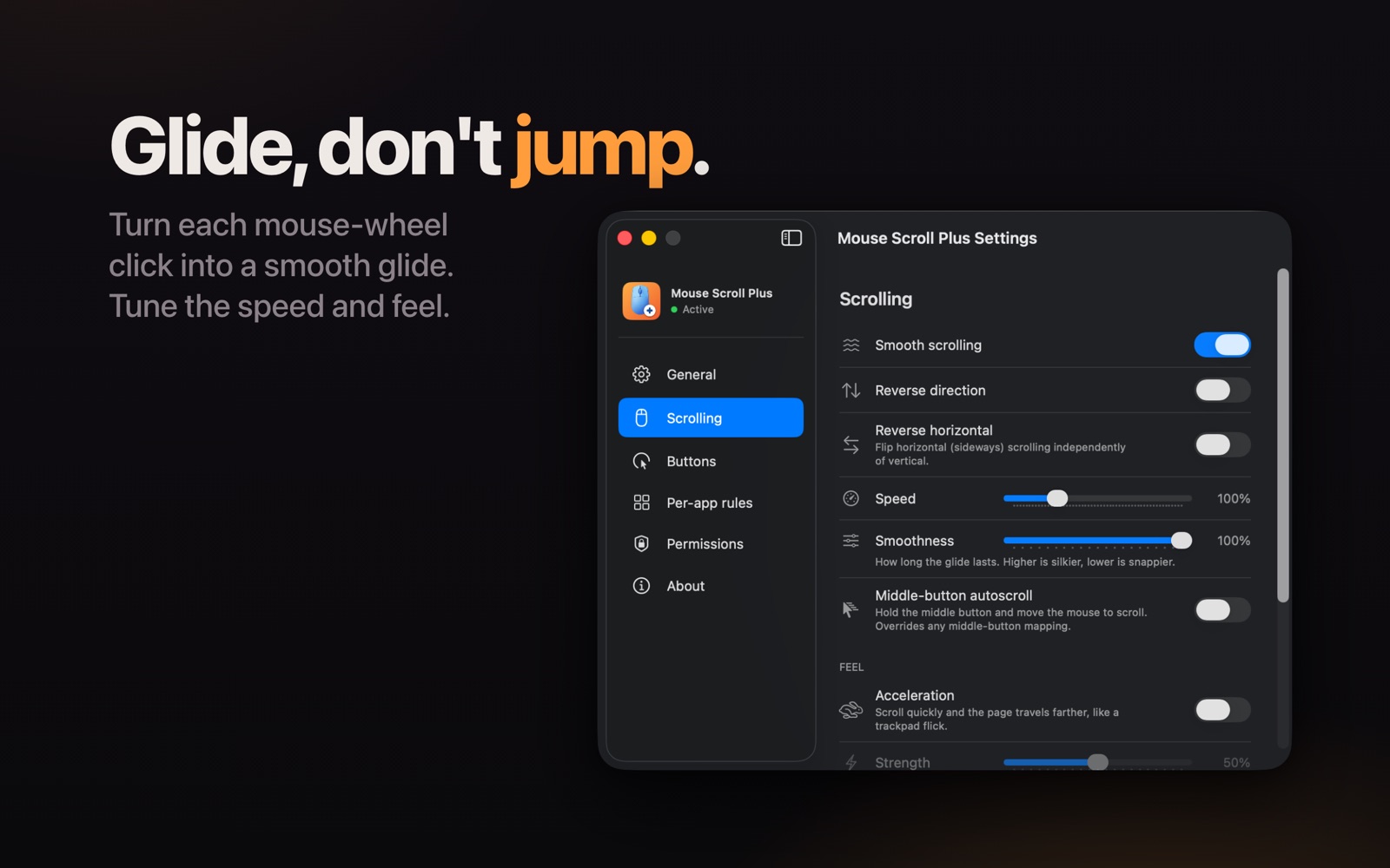 Glide, don't jump.