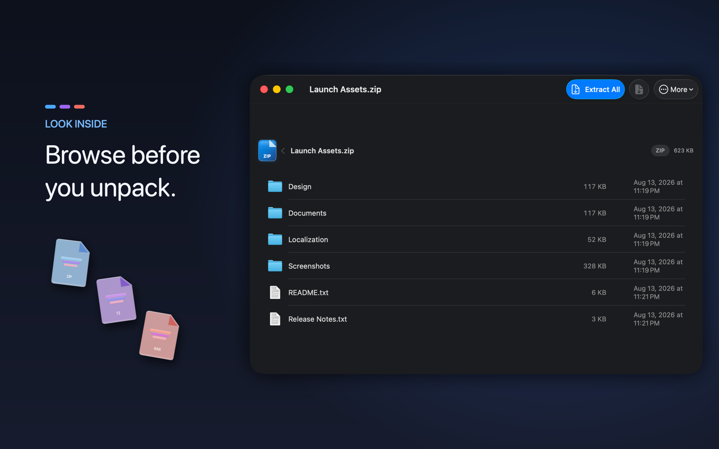 Stow archive browser on Mac